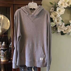 GAP Factory Light Gray Ribbed Hoodie XL